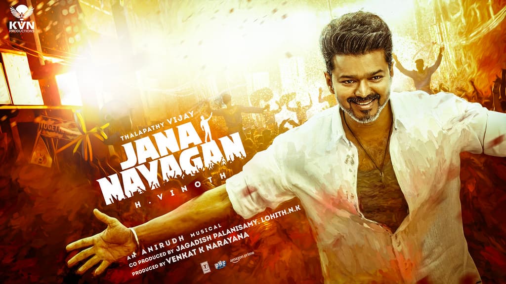 Jana Nayagan — Thalapathy Vijay arms wide